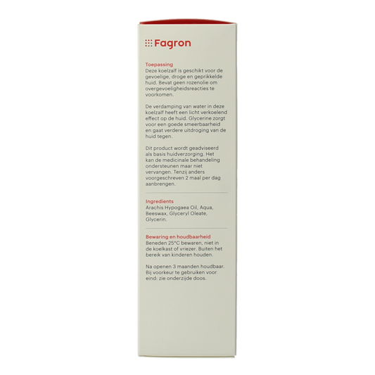 Fagron Koelzalf zonder rozenolie doos & bijsluiter 100.00 Gram