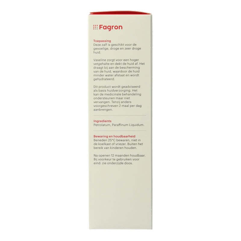 Fagron Vaseline album wit tube doosje en bijsluiter 100 Gram