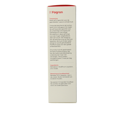 Fagron Zinkoxidezalf 10% met doos en bijsluiter 100.00 Gram
