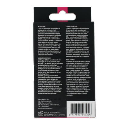 2B Nails natural stiletto 24.00 Stuks