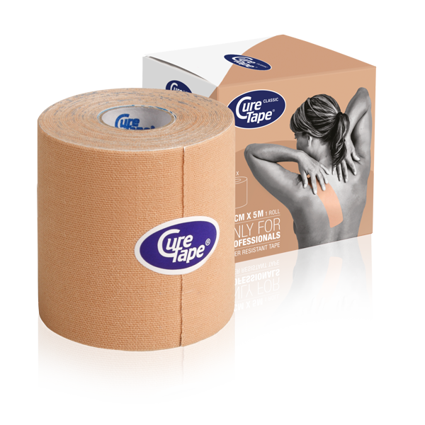 Cure Tape Kinesiotape beige 7.5cm x 5m 1 Stuks