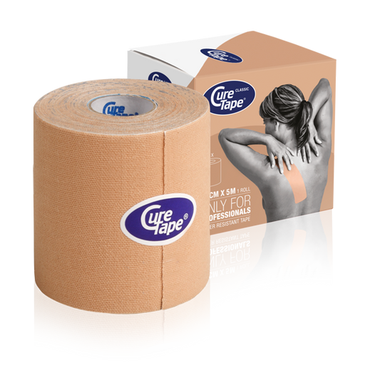 Cure Tape Kinesiotape beige 7.5cm x 5m 1 Stuks