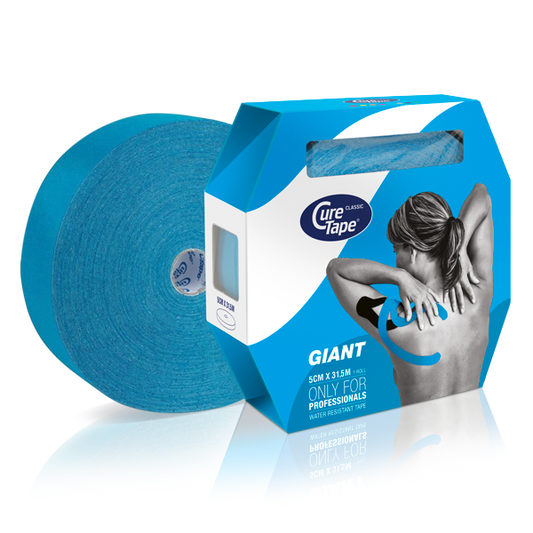 Cure Tape Giant blauw 5cm x 31.5m 1 Stuks