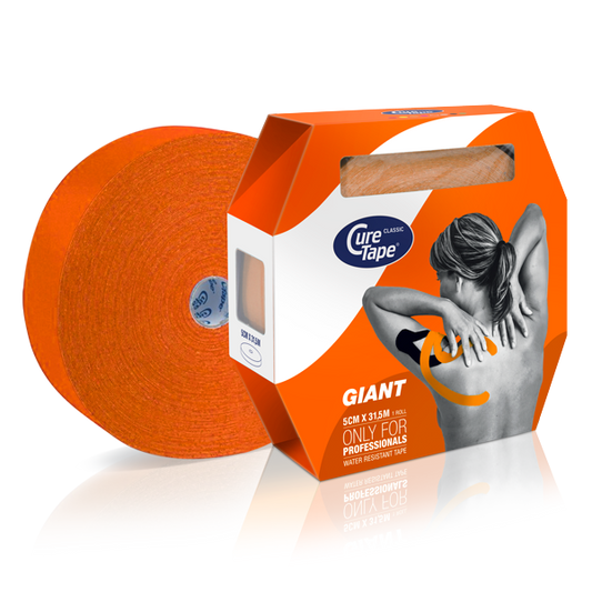 Cure Tape Kinesiotape giant oranje 5cm x 31.5m 1 Stuks