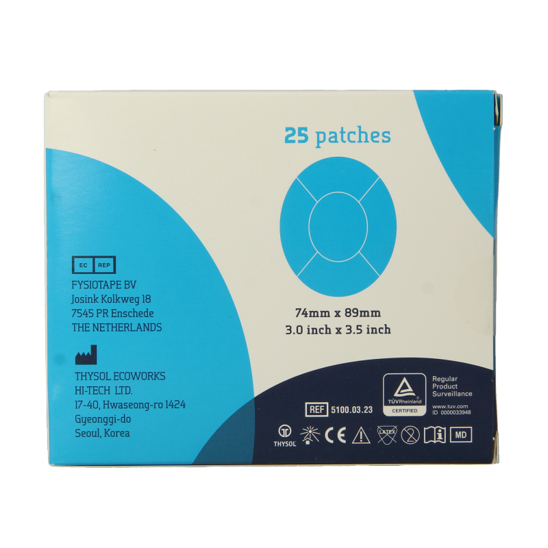 Cure Tape Sensor patch blue 25 Stuks