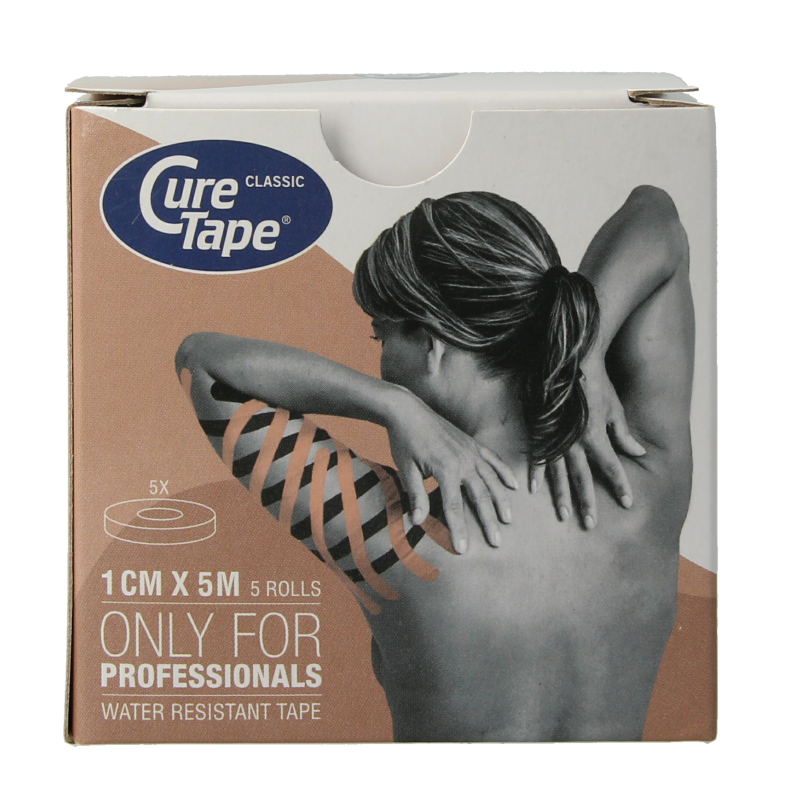 Cure Tape Sports beige 5m x 1cm 5 Stuks