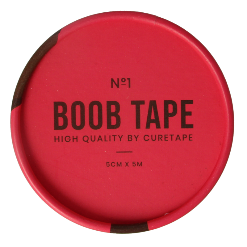 Cure Tape Boobtape no 1 incl. nipple covers - 5cm x 5m blac 1 Stuks