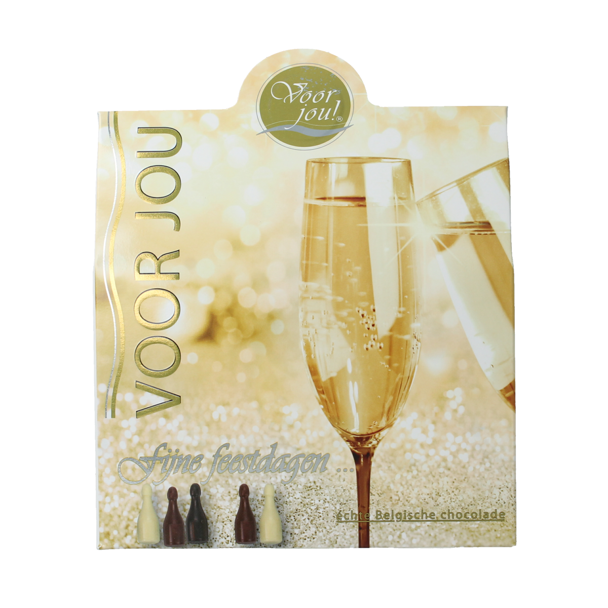 Voor Jou! Wensdoosje trendy fijne feestdagen 100.00 Gram