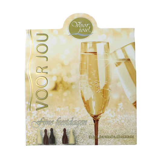 Voor Jou! Wensdoosje trendy fijne feestdagen 100.00 Gram