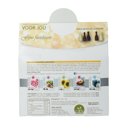 Voor Jou! Wensdoosje trendy fijne feestdagen 100.00 Gram