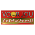 Voor Jou! Wensreep melkchocolade gefeliciteerd 70 Gram