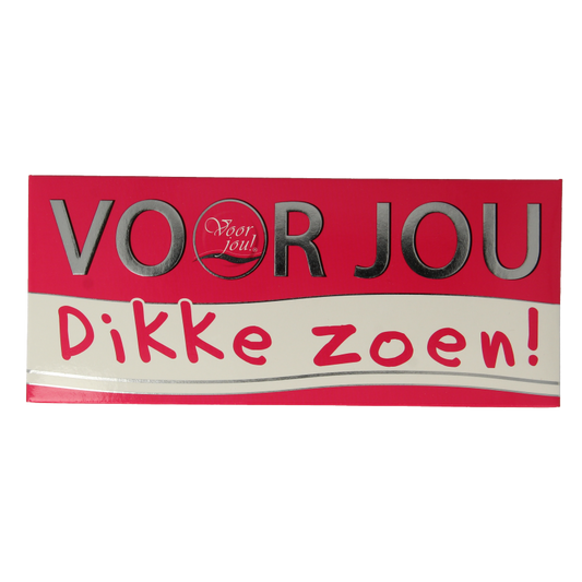 Voor Jou! Wensreep dikke zoen 70 Gram