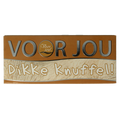 Voor Jou! Wensreep melkchocolade knuffel 70.00 Gram