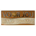 Voor Jou! Wensreep melkchocolade knuffel 70 Gram