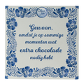 Voor Jou! Wensreep Delftsblauw gewoon omdat 75.00 Gram