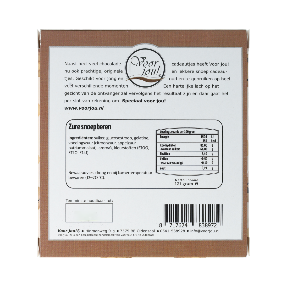 Voor Jou! Voor jou Snoep, Dikke knuffel 1.00 Stuks