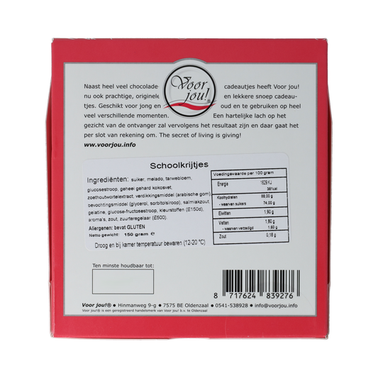 Voor Jou! Tablet het zit d'rop, bedankt juf 150.00 Gram