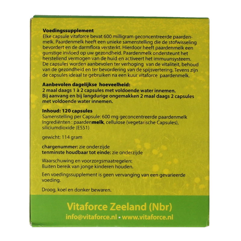 Vitaforce Paardenmelk capsules 120 Capsules
