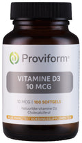 Proviform Vitamine D3 10mcg 100 Softgels