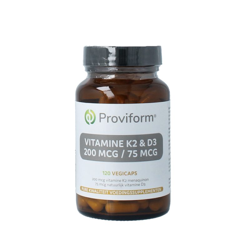 Proviform Vitamine K2 200mcg & D3 75mcg 120 Vegetarische capsules