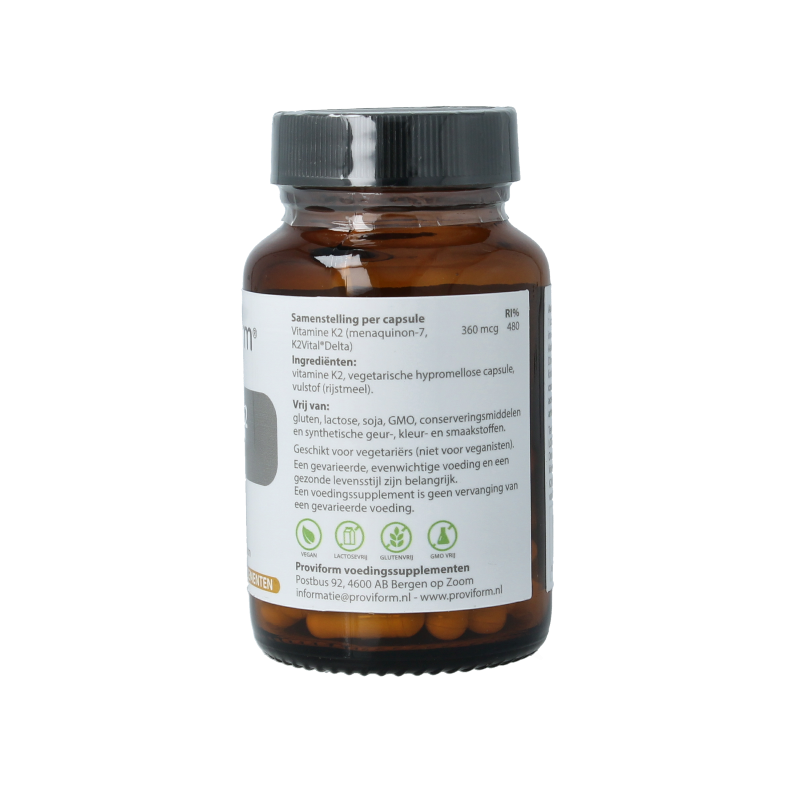 Proviform Vitamine K2 360mcg 60 Vegetarische capsules