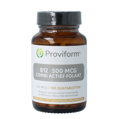 Proviform Vitamine B12 500mcg combi actief folaat 100.00 Zuigtabletten