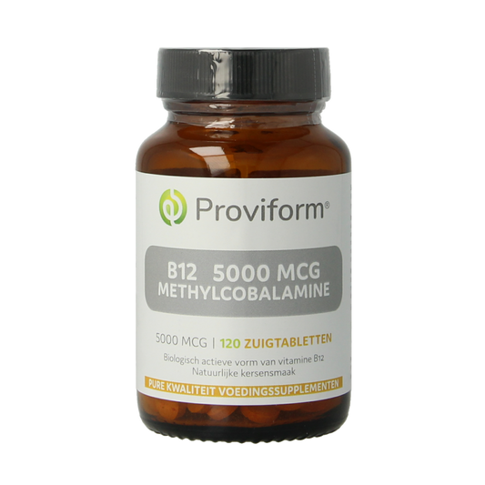 Proviform Vitamine B12 5000mcg methylcobalamine 120 Zuigtabletten