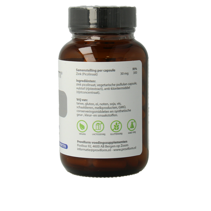 Proviform Zink picolinaat 30mg 100.00 Vegetarische capsules