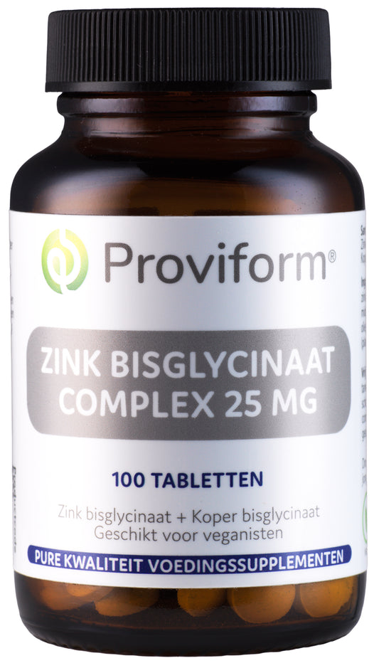 Proviform Zink bisglycinaat 25mg complex 100 Tabletten