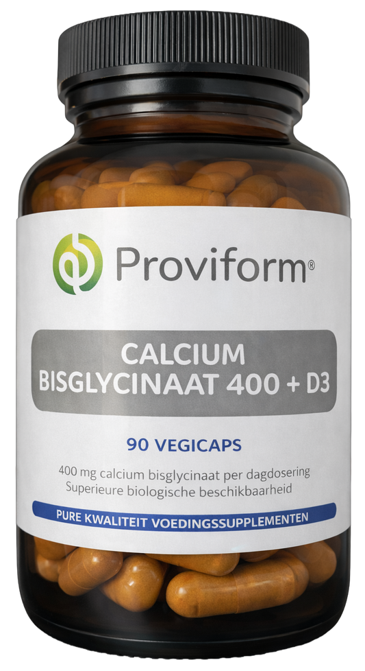 Proviform Calcium bisglycinaat 400 + D3 90 Vegetarische capsules