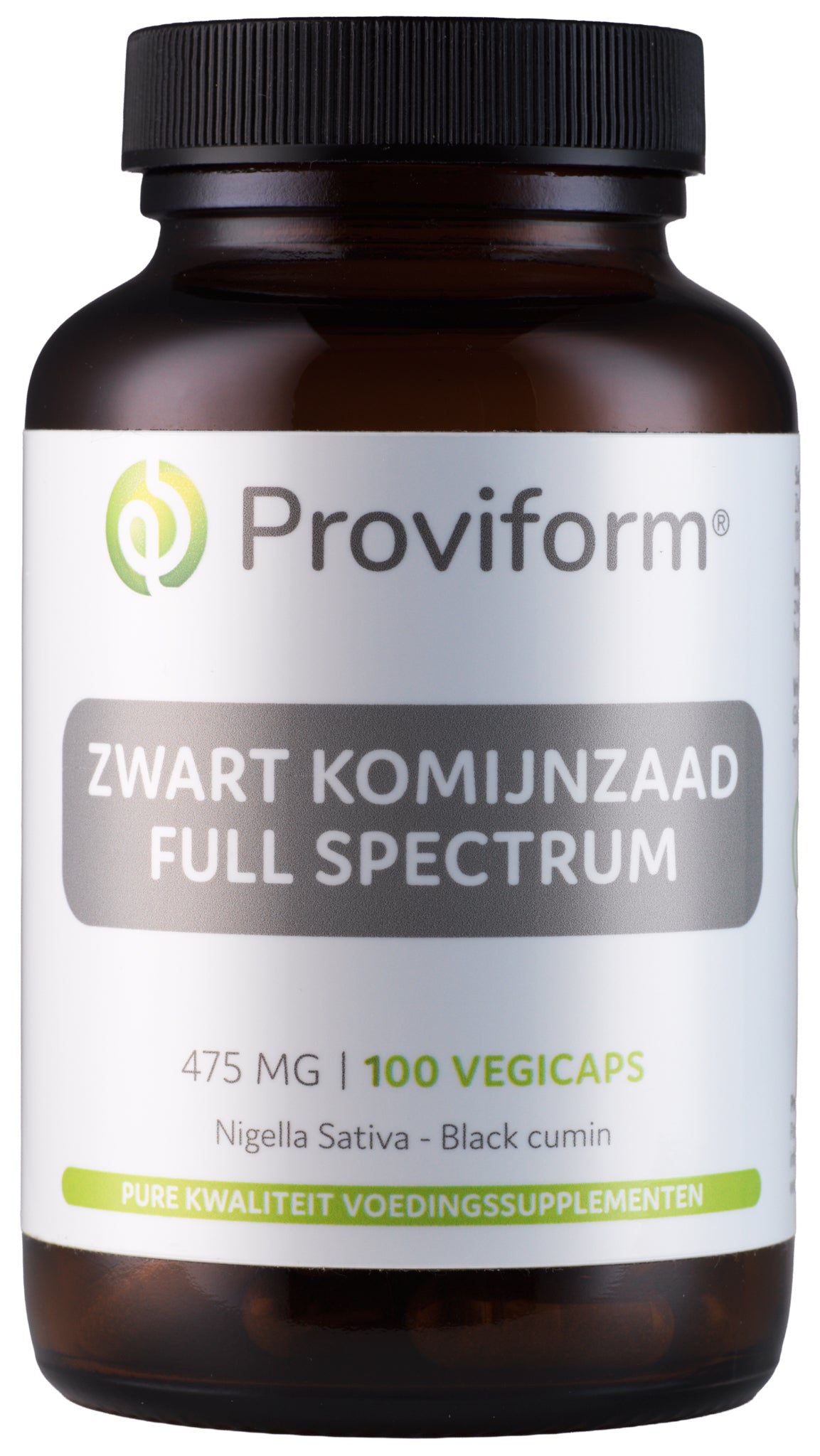 Proviform Zwart komijnzaad full spectrum 475mg (black cumin) 100 Vegetarische capsules
