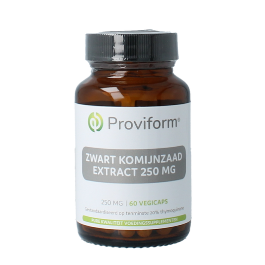Proviform Zwart komijnzaad 250mg (20% thymoquinone) 60 Vegetarische capsules