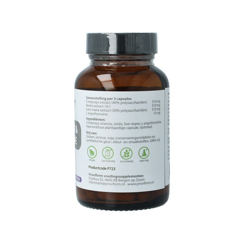 Proviform Paddenstoel + L-ergothioneine 60 Vegetarische capsules