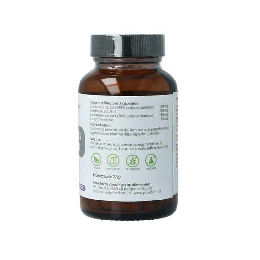 Proviform Paddenstoel + L-ergothioneine 60.00 Vegetarische capsules