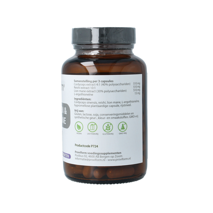 Proviform Paddenstoel + L-ergothioneine 120.00 Vegetarische capsules