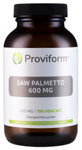 Proviform Saw palmetto 600 mg 100.00 Vegetarische capsules