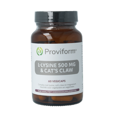 Proviform L-Lysine 500mg & cats claw 60 Vegetarische capsules