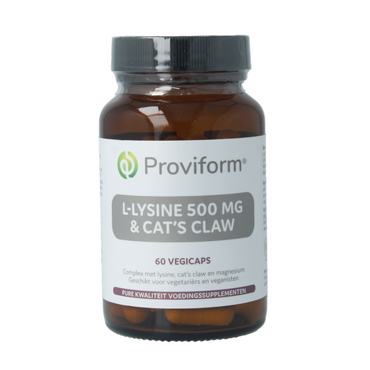 Proviform L-Lysine 500mg & cats claw 60 Vegetarische capsules