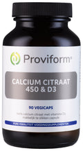 Proviform Calcium citraat 450 & D3 90 Vegetarische capsules