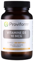 Proviform Vitamine D3 10mcg 250 Softgels