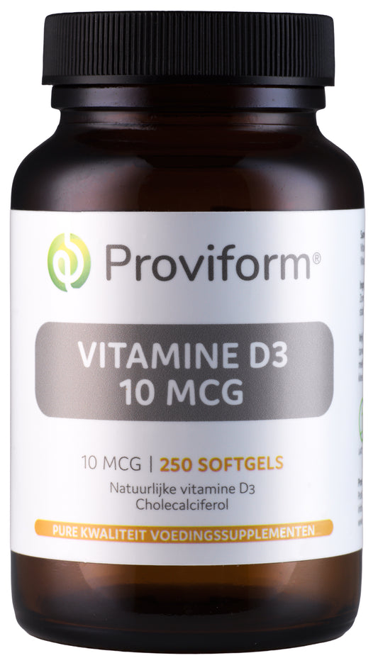 Proviform Vitamine D3 10mcg 250.00 Softgels
