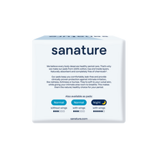 Sanature Maandverband super 100% katoen 10.00 Stuks