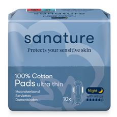 Sanature Maandverband ultra night 10.00 Stuks