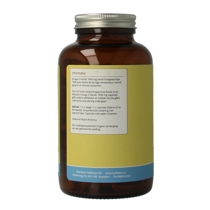 Mattisson Omega 3 visolie 18% EPA 12% DHA 1000mg 120 Capsules