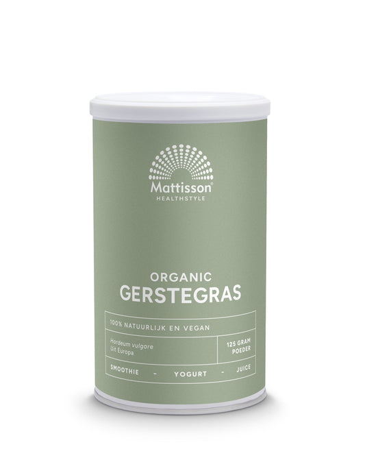 Mattisson Gerstegras barley grass Europa bio 125.00 Gram