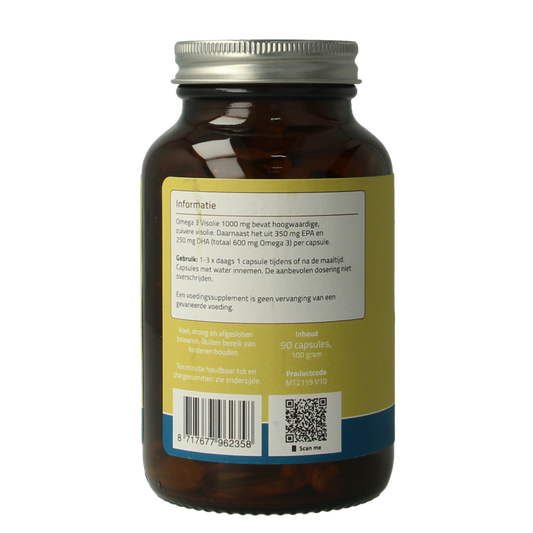 Mattisson Omega 3 visolie 35% EPA 25% DHA 1000mg 90 Capsules