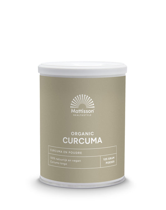 Mattisson Geelwortel poeder curcuma longa bio 125.00 Gram