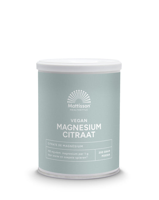 Mattisson Magnesium citraat poeder 200.00 Gram