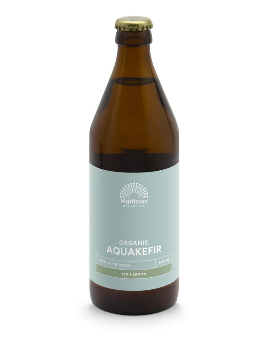 Mattisson Aquakefir fig & lemon waterkefir vijg & limoen bio 500 Milliliter