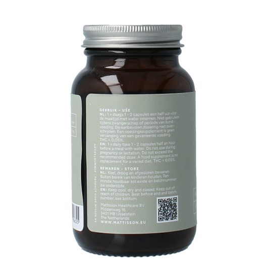 Mattisson CBD Olie 10mg 60 Vegetarische capsules